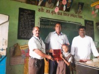 School stationery distribution program-Ambivli-Neral